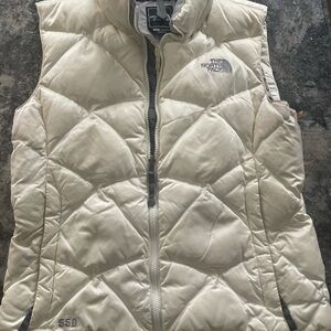 The North Face Women's Off-White Quilted Vest